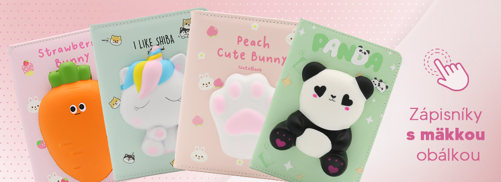 Detské zápisníky s mäkkou obálkou