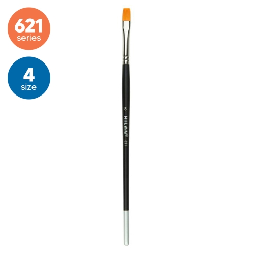 Flat brush MILAN No. 4 - 621 Premium Synthetic