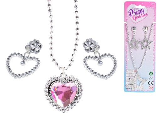 2asstd (heart, star) necklace with earrings  on TOC in OPPbag