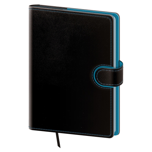 2027 A5 Daily Planner Flip - Black/Blue (1)