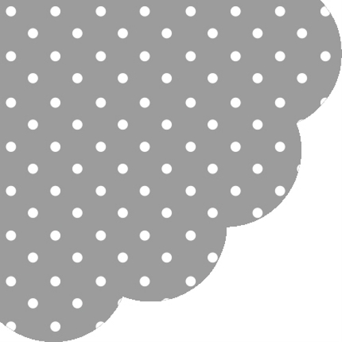 Obrúsky PAW R 32 cm Dots Grey
