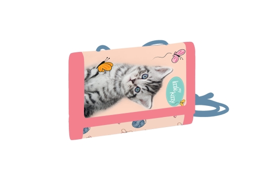 Children's wallet with string - Cat