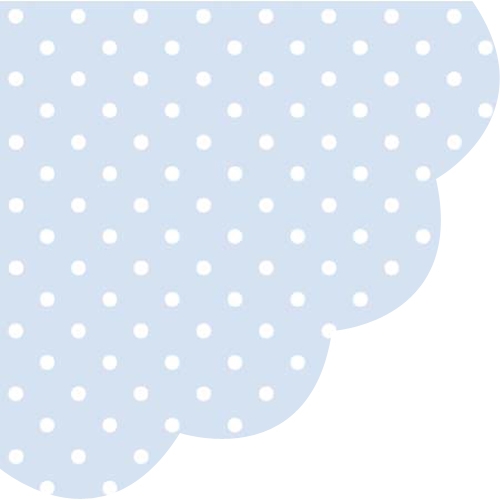 Obrúsky PAW R 32 cm Dots Light Blue 