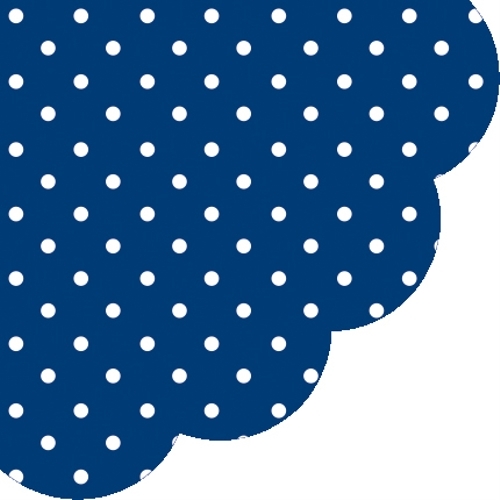 Obrúsky PAW R 32 cm Dots Dark Blue