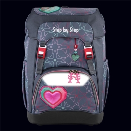 Školský ruksak Step by Step GRADE Glitter Heart Hazle, AGR  certifikát (6)