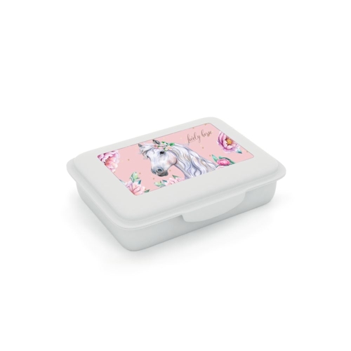 Snack box with compartment Horse romantic