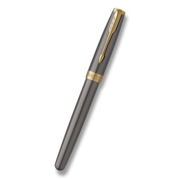 Roller PARKER Sonnet Core Grey GT (black ink, nib F) (1)