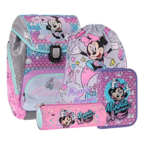 Školská taška - 4-dielny LOGIC SET - Minnie Mouse SEA