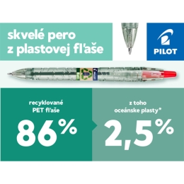 Pero guľočkové PILOT B2P EcoBall - zelená (1)