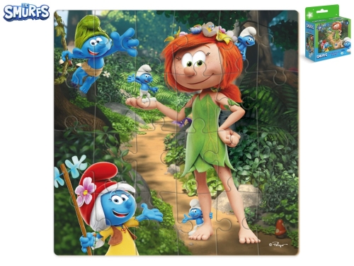 Smurfs 24pcs of 22x22cm Princess in the forest puzzle in PBX