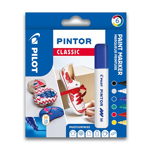 Decorative marker PILOT "Pintor Classic", set of 6, tip M