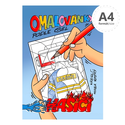 Omaľovánka A4 podľa čísiel