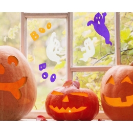 Gel stickers Ghosts - BOO, 20x20 cm (1)