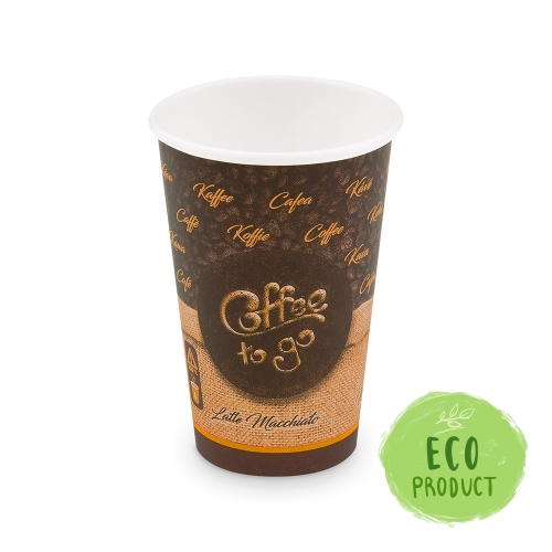 Paper cup "Coffee to go" 330 ml, L (O 80 mm) [50 pcs]