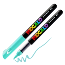 Popisovač M&amp;G MOCALO Acrylic Marker, štetcový hrot - Lake Green 534