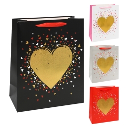 Heart Gift Bag 26x12x32 cm