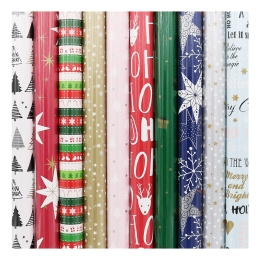 Darčekový baliaci papier - v rolke, vianočný 70x200 cm (10 motívov) Presenta Christmas