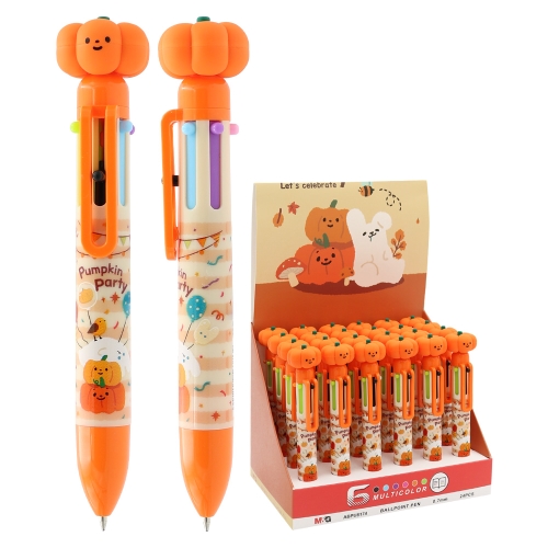 Ballpoint pen M&G Pumpkin Party 6 colors in 1