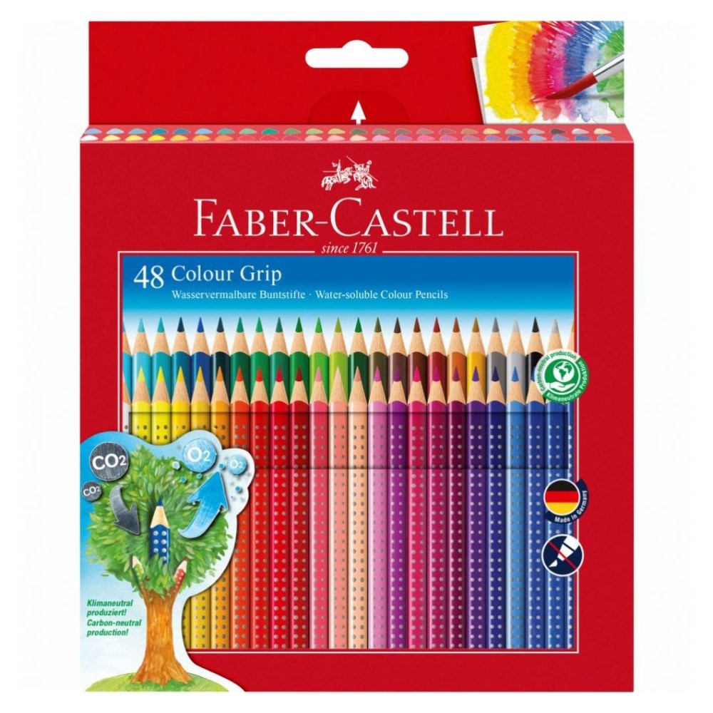Pastelky Akvarelové Faber Castell Colour Grip Sada 48 Ks Juniorpapiersk