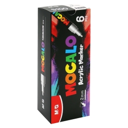 M&G MOCALO Acrylic marker 2 mm, black (2)