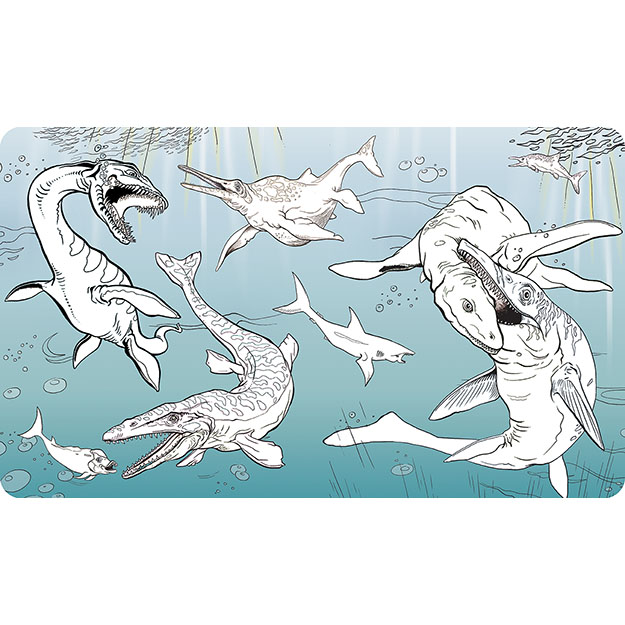 Maľuj vodou zas a znovu JM Dinosaury