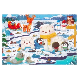 Puzzle detské 50 x 34 cm (48 ks) - Snow Wonders (2)