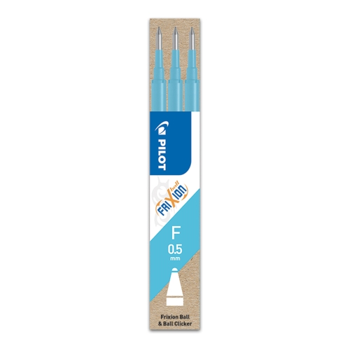 Pilot Frixion Erasable Gel Ink Refill 3 Pack Light Blue