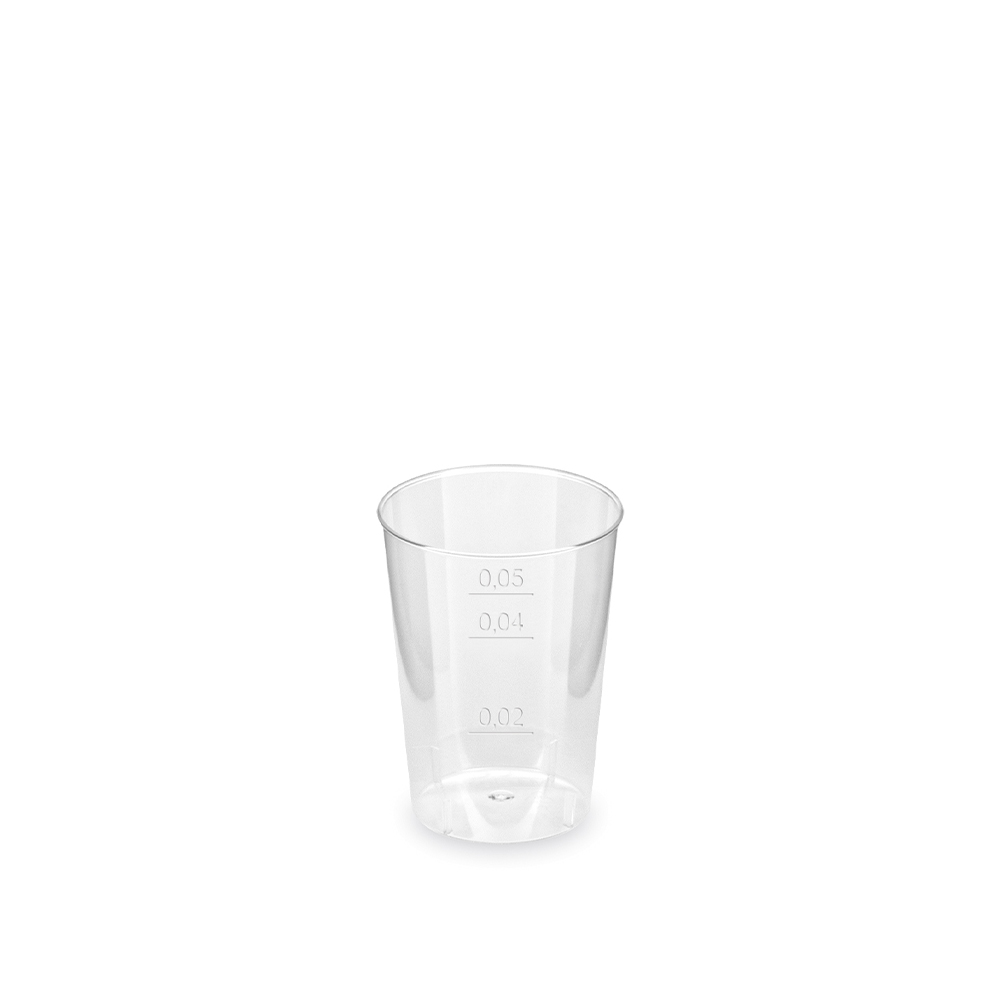 Pohár kryštál 2 cl, 4 cl, 5 cl, 40 ks