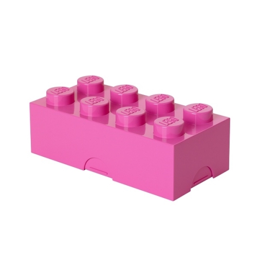 LEGO box na desiatu 100 x 200 x 75 mm - ružová