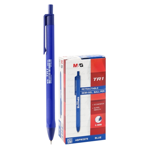 Ballpoint pen M&G TR1 Semi-Gel 0.5 mm, blue