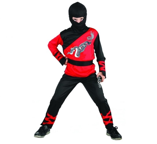 Detský kostým Dragon Ninja, veľkosť 110/120 cm