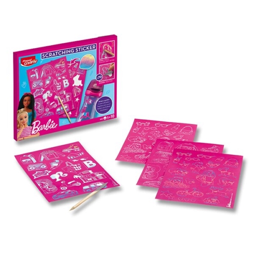 Kreatívna súprava MAPED Scratching Stickers Barbie