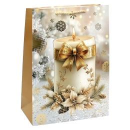 Christmas Gift Bag, 32x26x12 cm (assortment of 4 designs - price per piece) (1)