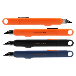 M&G paring knife 9 mm, black blade 30° (3 colours) (3)