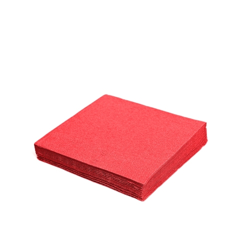 Napkin (PAP FSC Mix) 3-ply red 33 x 33 cm [250 pcs]