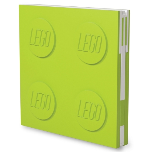 LEGO Zápisník s gélovým perom - svetlo zelený
