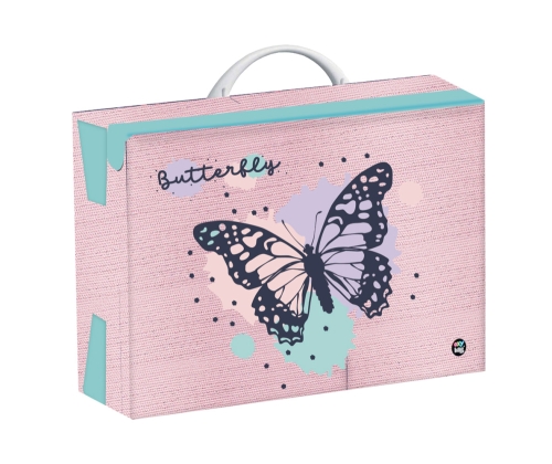 A4 OXY GO Butterfly laminated square briefcase