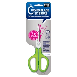 Scissors PLUS SC-175S green7"/18 cm (1)