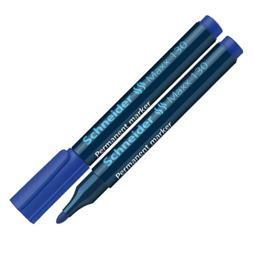 Permanentný popisovač SCHNEIDER "Maxx 130, 1-3 mm, kuželový hrot, modrý