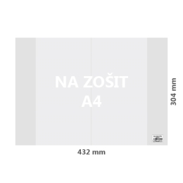 Cover for book A4 PVC 432x304 mm, coarse/transparent, 10 pcs