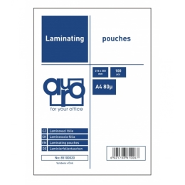 Laminating films A4 glossy 216 x 303 mm, 80 microns / pack. 100 pcs Laminating films A4 glossy 216 x 303 mm, 80 microns / pack. 100 pcs