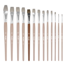 Pony hair brush flat Nr.16, 121 MILAN (1)