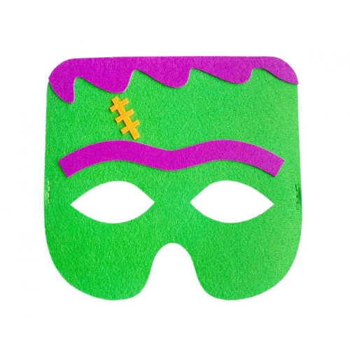 Maska na tvár Zelený netvor 18 x 17 cm