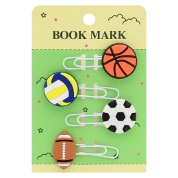 Ozdobná spona /záložka Balls 7 cm (sada 4 ks)