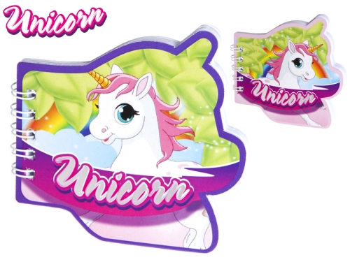 Unicorn zápisník 9cm 2farby 48ks v DBX