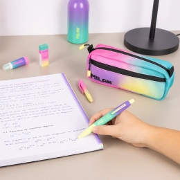 Pen case MILAN 2-zip SUNSET (2)