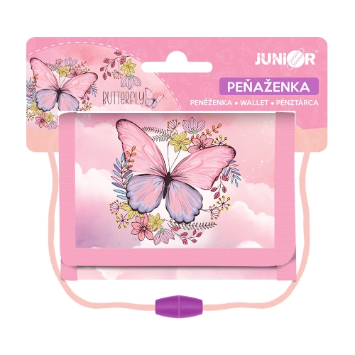 Kids textile wallet JUNIOR S9 - Butterfly