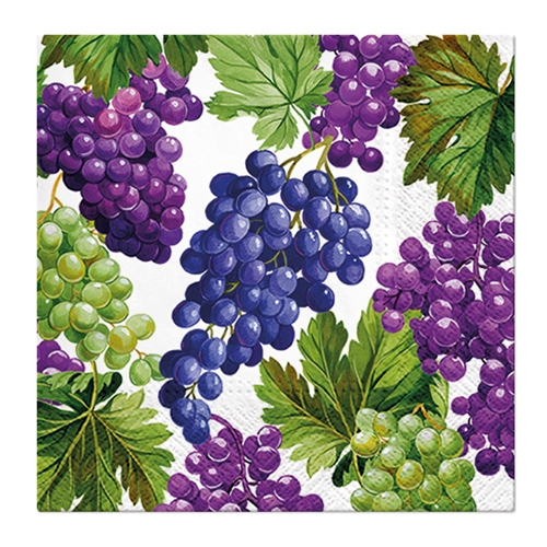 Obrúsky PAW L 33x33cm Natural Grapes
