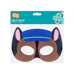 Felt mask Dog Brigade - Police Officer 2, size 18 x 12 cm (1)