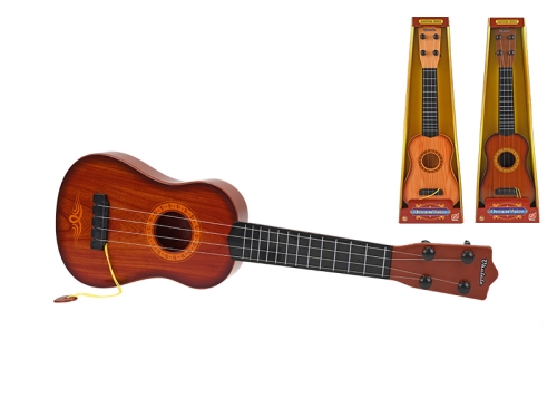 3asstd color (yellow, light brown, dark brown) 48cm plastic guitar in OTB